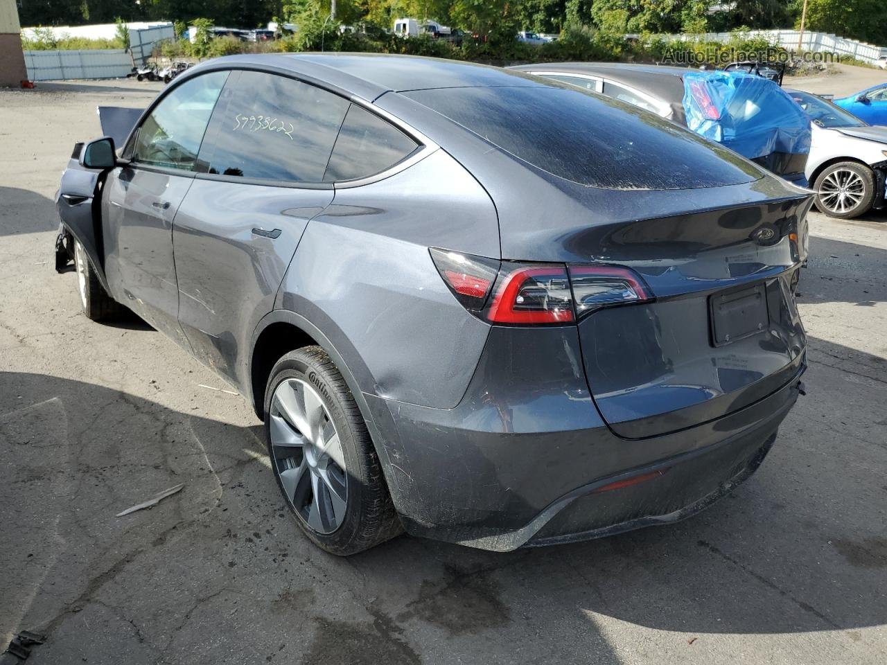 2021 Tesla Model Y  Gray vin: 5YJYGDEE6MF099702