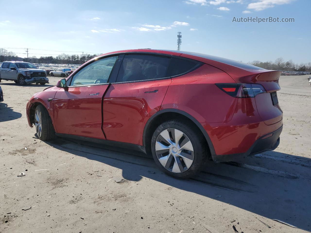 2021 Tesla Model Y  Red vin: 5YJYGDEE6MF151782