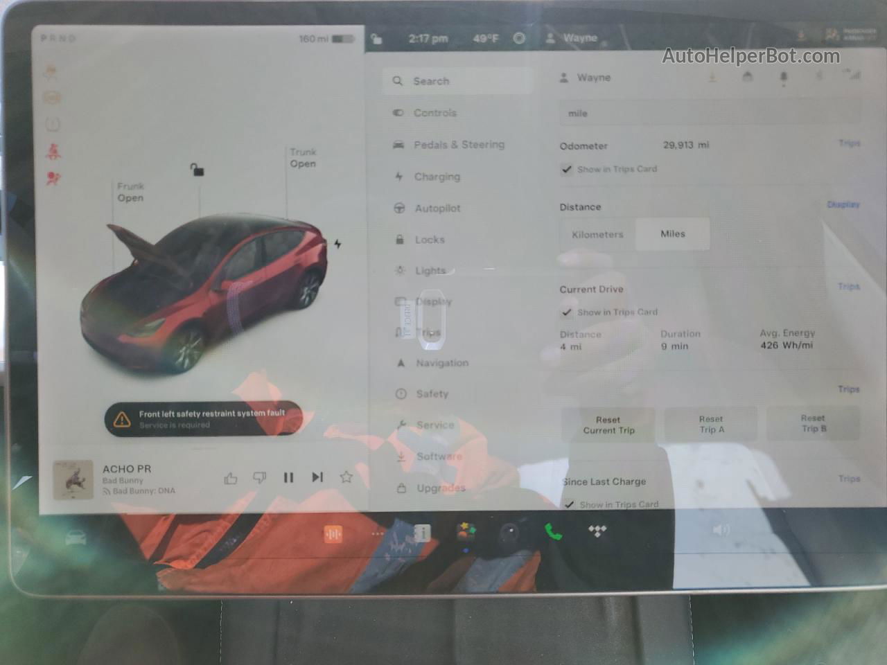 2021 Tesla Model Y  Red vin: 5YJYGDEE6MF151782