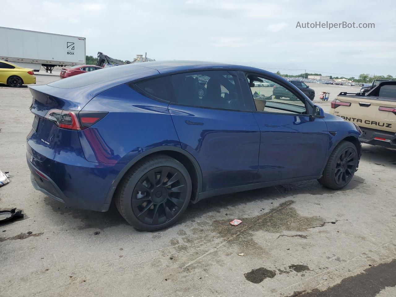 2021 Tesla Model Y  Blue vin: 5YJYGDEE6MF295641