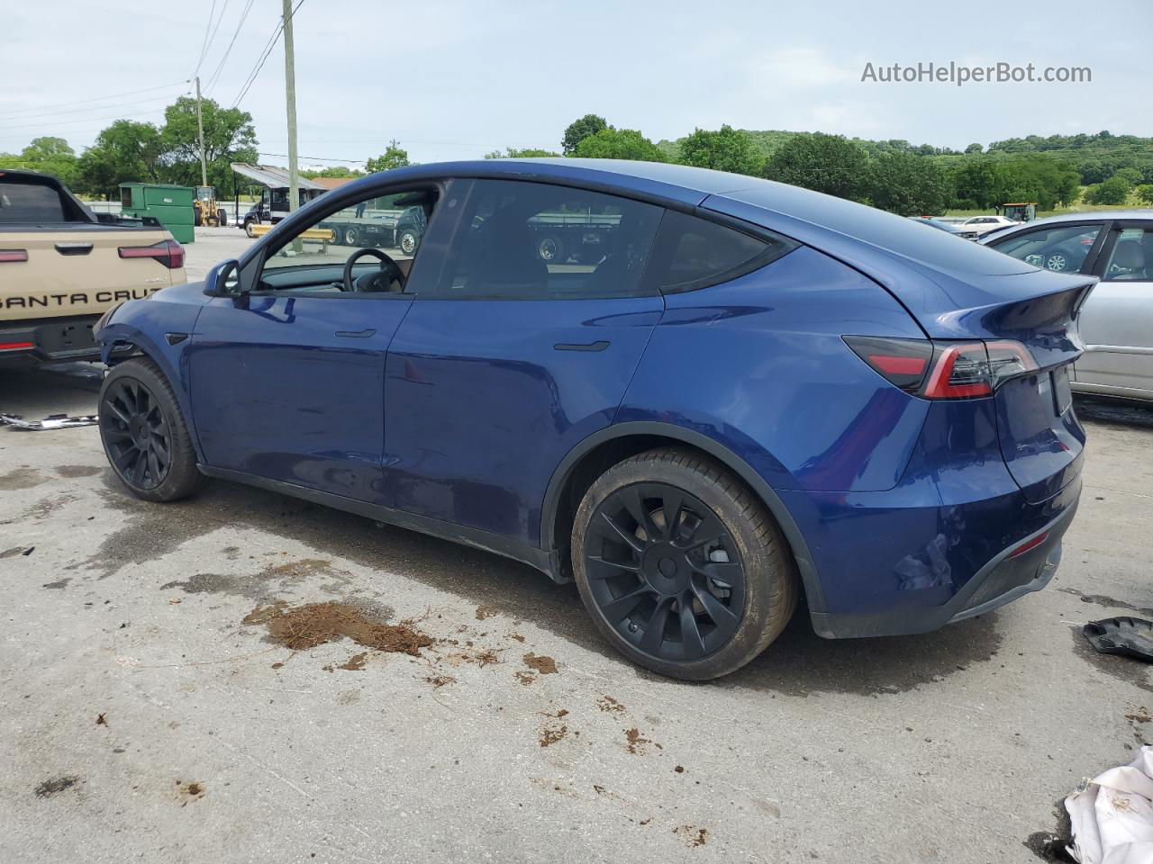 2021 Tesla Model Y  Blue vin: 5YJYGDEE6MF295641