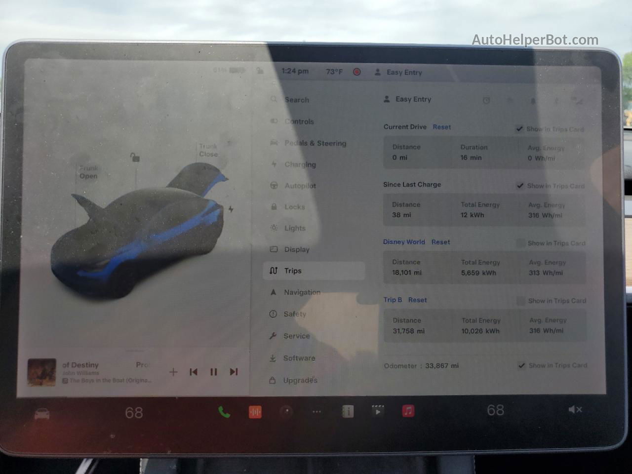 2021 Tesla Model Y  Blue vin: 5YJYGDEE6MF295641