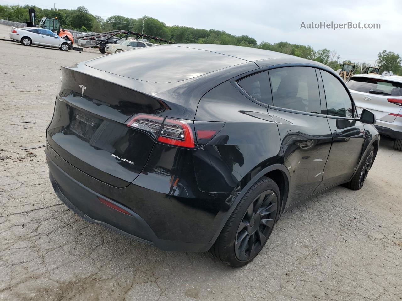 2021 Tesla Model Y  Black vin: 5YJYGDEE7MF108407