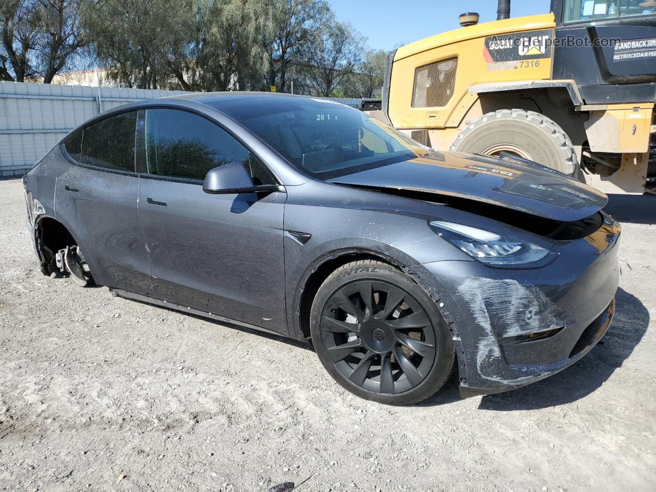 2021 Tesla Model Y  Charcoal vin: 5YJYGDEE7MF119973