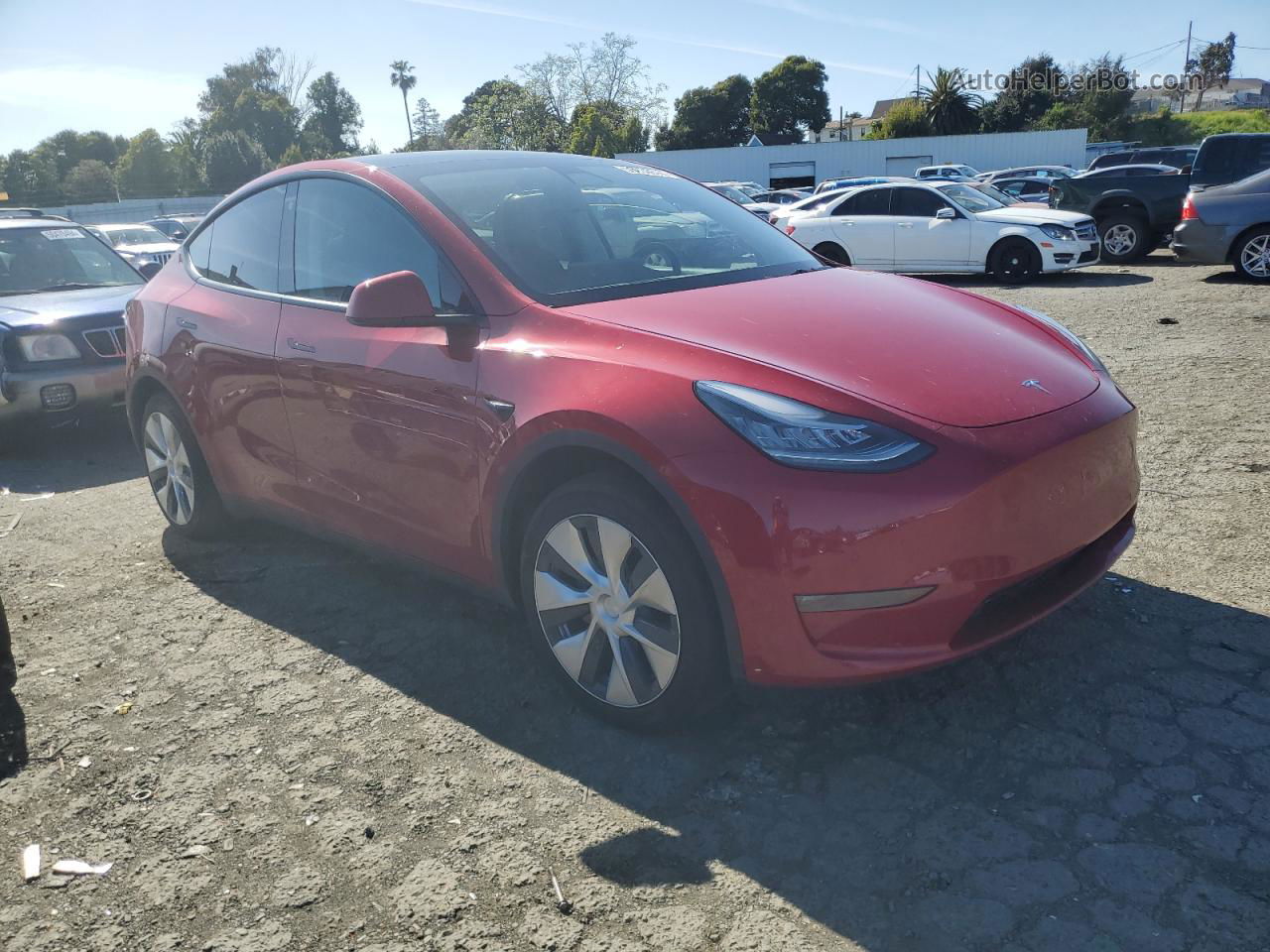 2021 Tesla Model Y  Red vin: 5YJYGDEE7MF301995