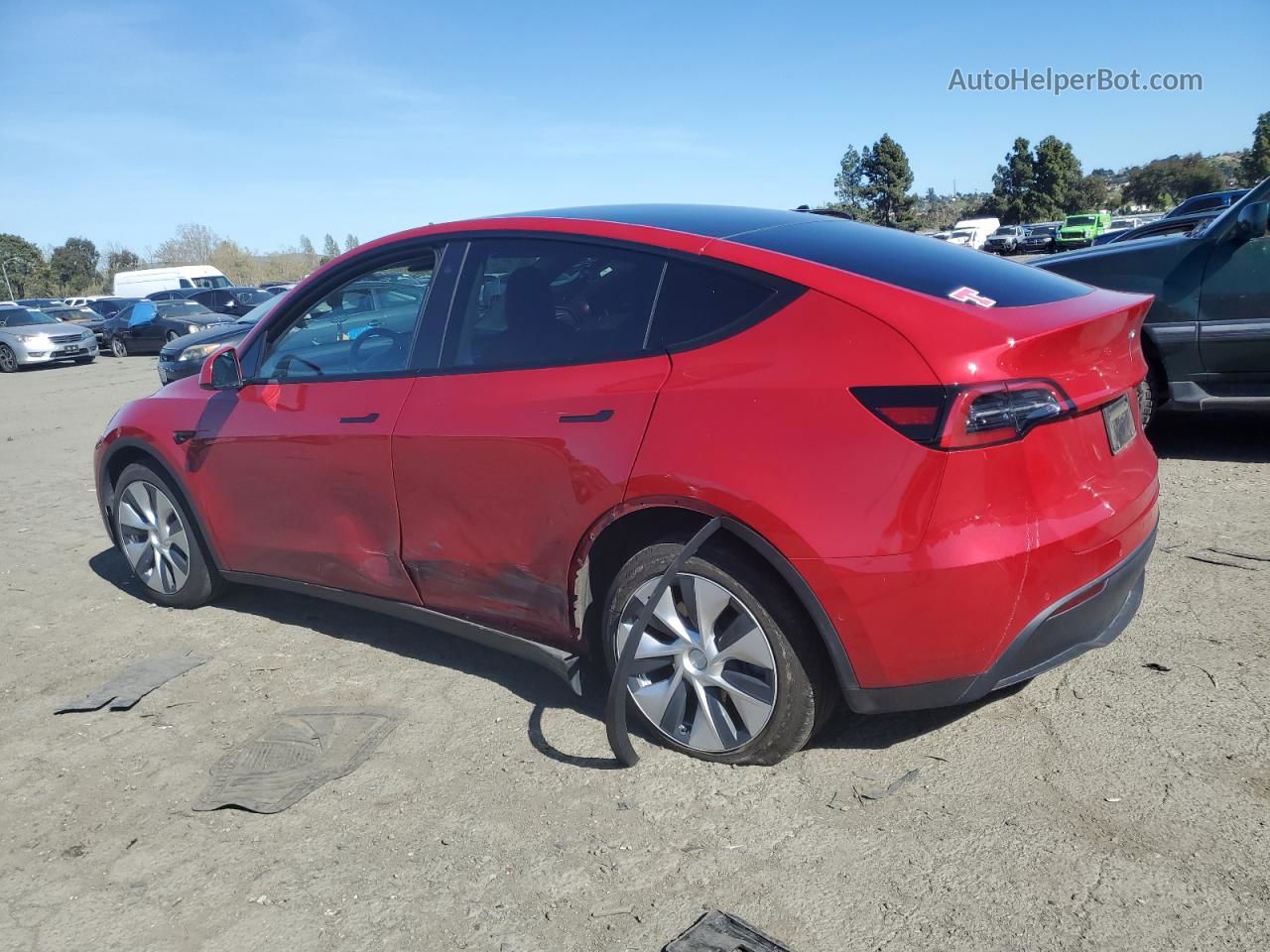 2021 Tesla Model Y  Red vin: 5YJYGDEE7MF301995