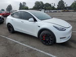 2020 Tesla Model Y  White vin: 5YJYGDEE8LF030931