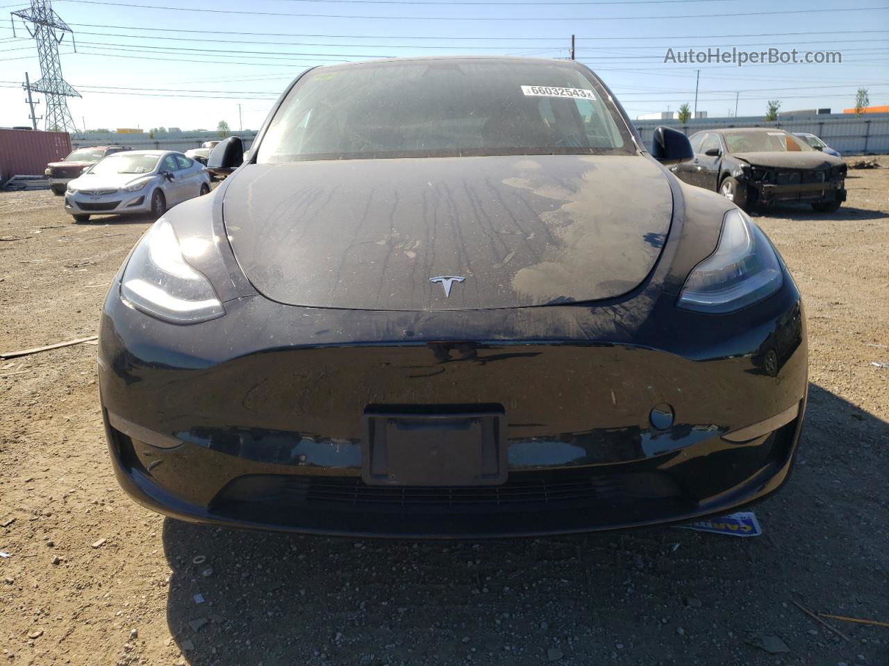 2020 Tesla Model Y  Black vin: 5YJYGDEE8LF045610