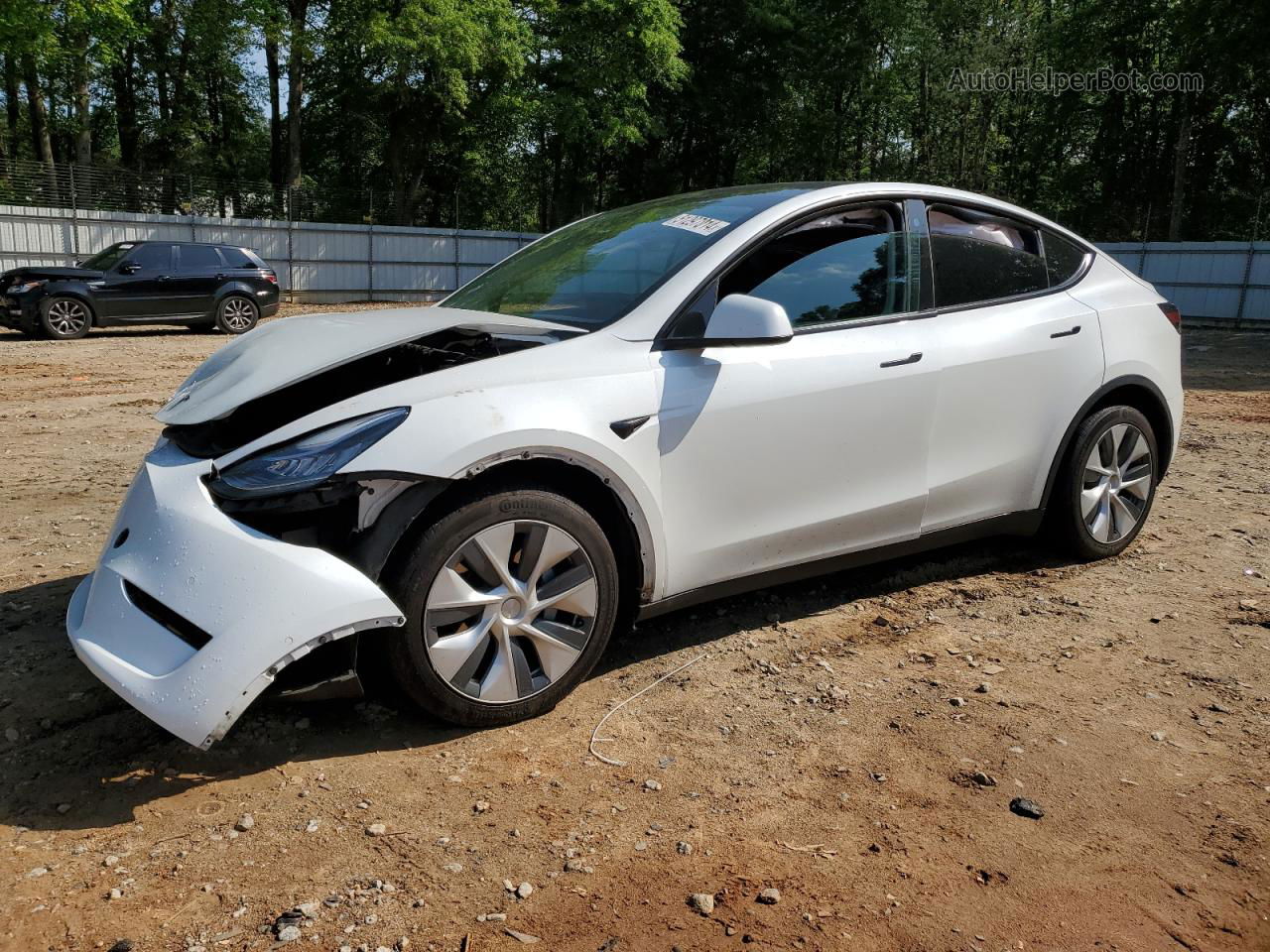 2021 Tesla Model Y  White vin: 5YJYGDEE8MF077653