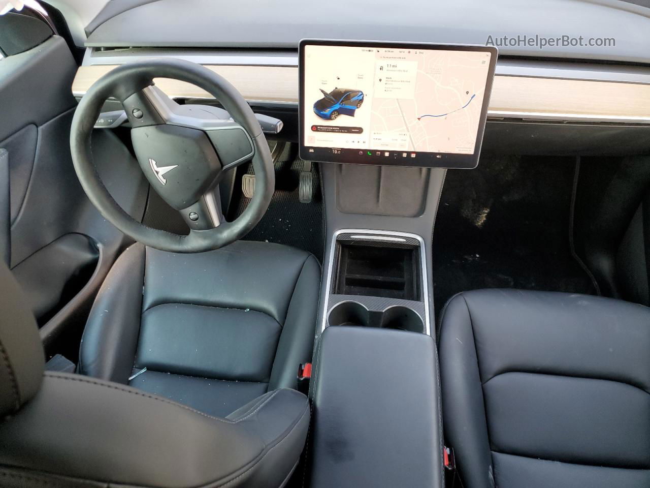 2021 Tesla Model Y  Синий vin: 5YJYGDEE8MF217796