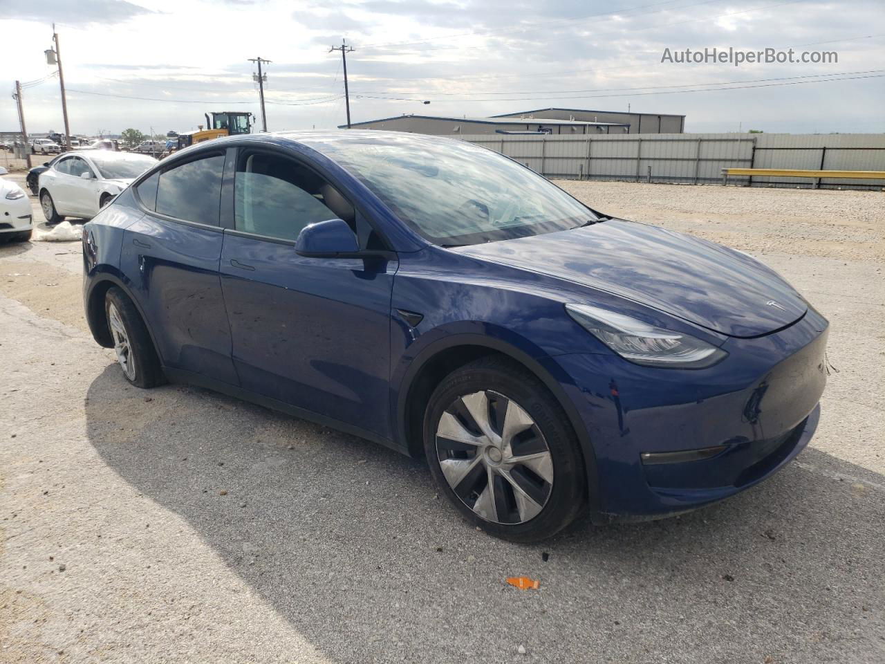 2021 Tesla Model Y  Blue vin: 5YJYGDEE8MF217796