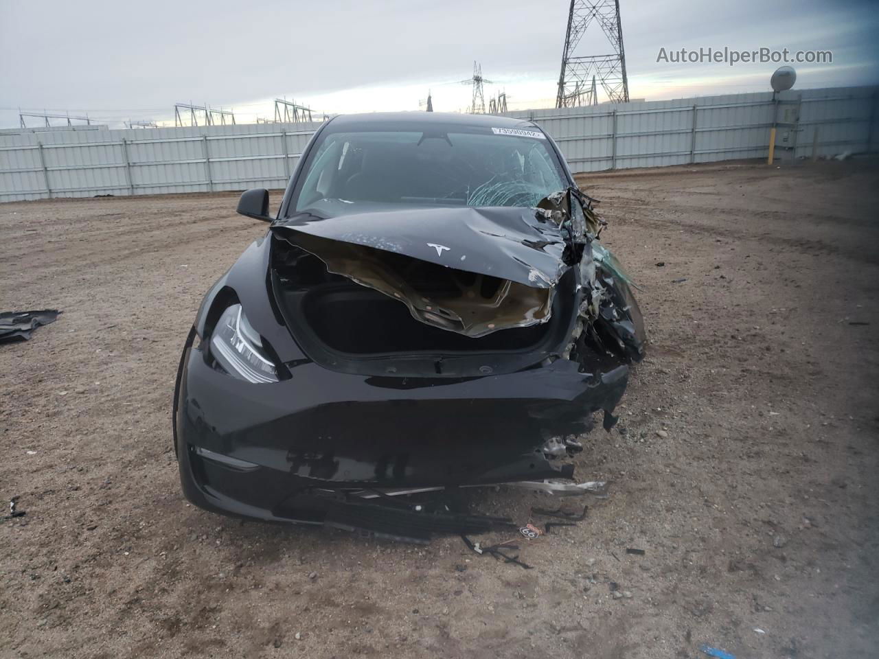 2021 Tesla Model Y  Black vin: 5YJYGDEE8MF229902