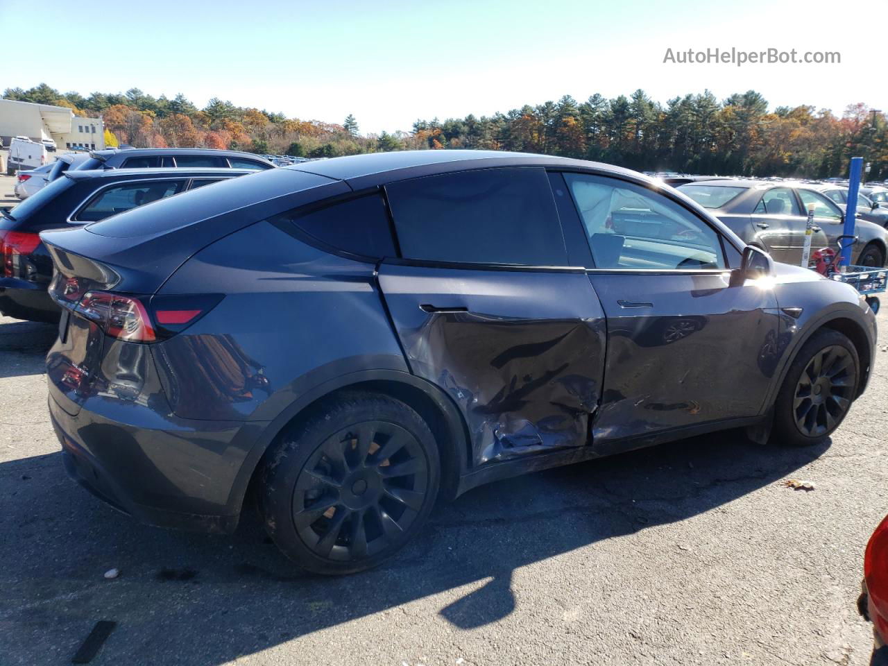 2020 Tesla Model Y  Серый vin: 5YJYGDEE9LF038116