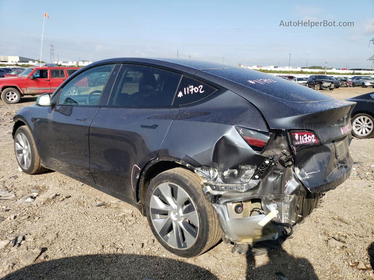 2021 Tesla Model Y  Gray vin: 5YJYGDEE9MF100003