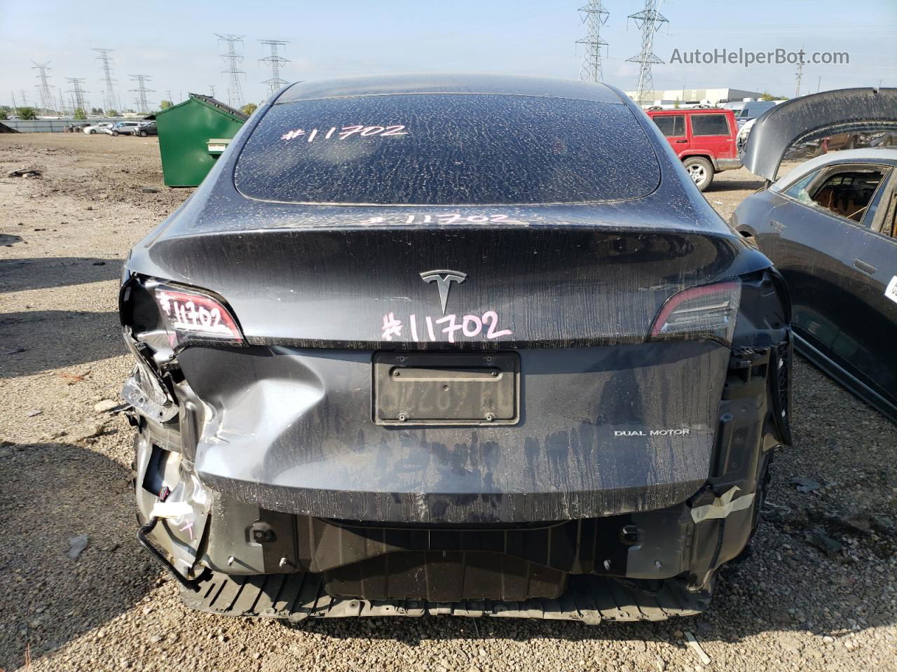 2021 Tesla Model Y  Gray vin: 5YJYGDEE9MF100003