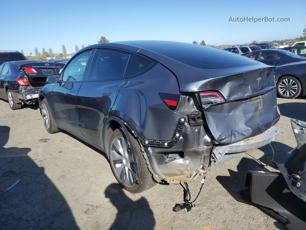 2021 Tesla Model Y  Charcoal vin: 5YJYGDEE9MF117061