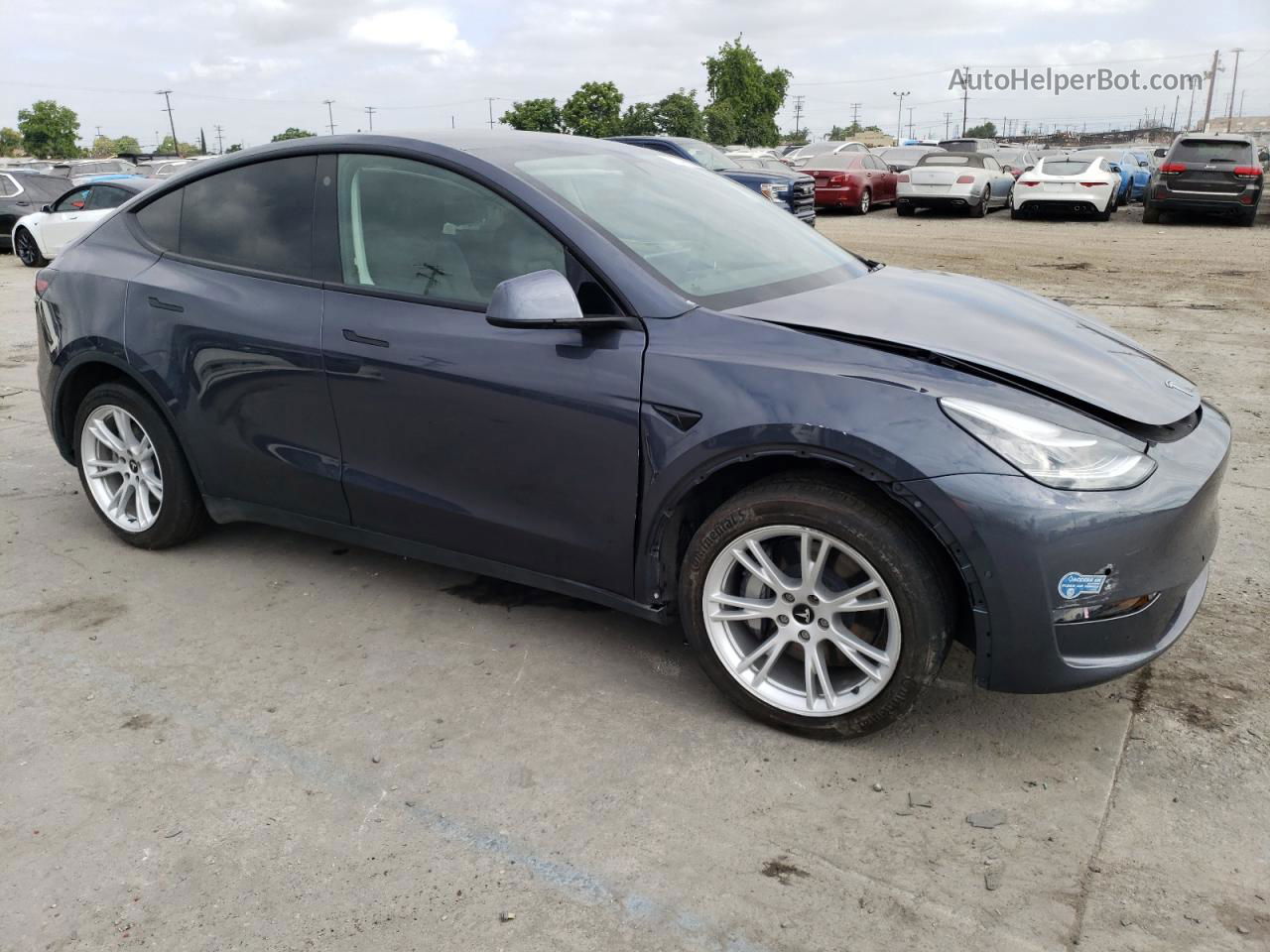 2021 Tesla Model Y  Gray vin: 5YJYGDEE9MF148925