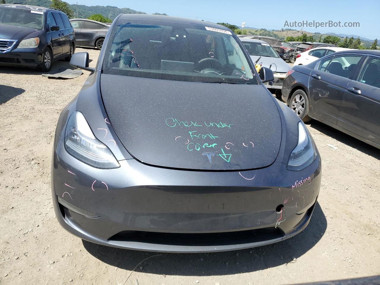 2021 Tesla Model Y  Серый vin: 5YJYGDEE9MF302369