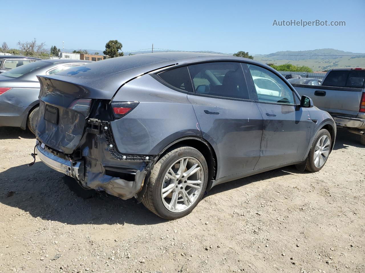 2021 Tesla Model Y  Gray vin: 5YJYGDEE9MF302369