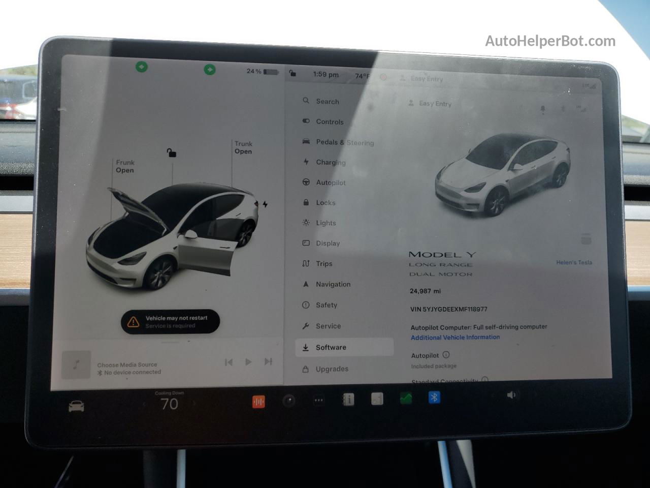 2021 Tesla Model Y  White vin: 5YJYGDEEXMF118977