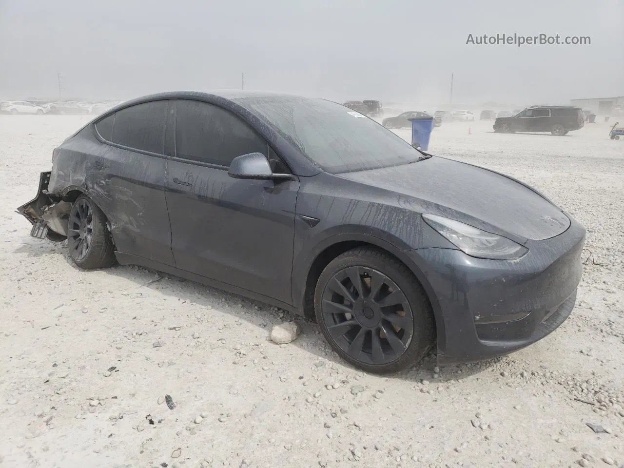 2021 Tesla Model Y  Gray vin: 5YJYGDEEXMF173669