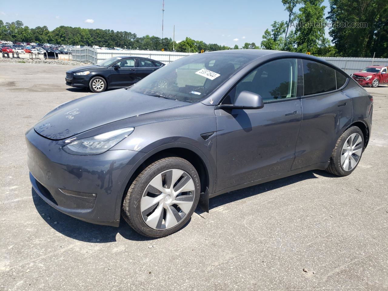 2021 Tesla Model Y  Charcoal vin: 5YJYGDEEXMF242201