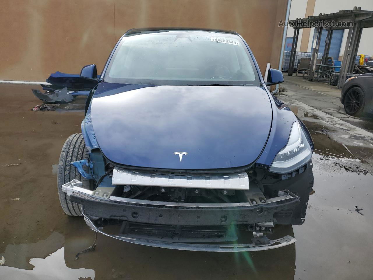 2021 Tesla Model Y  Blue vin: 5YJYGDEEXMF276381