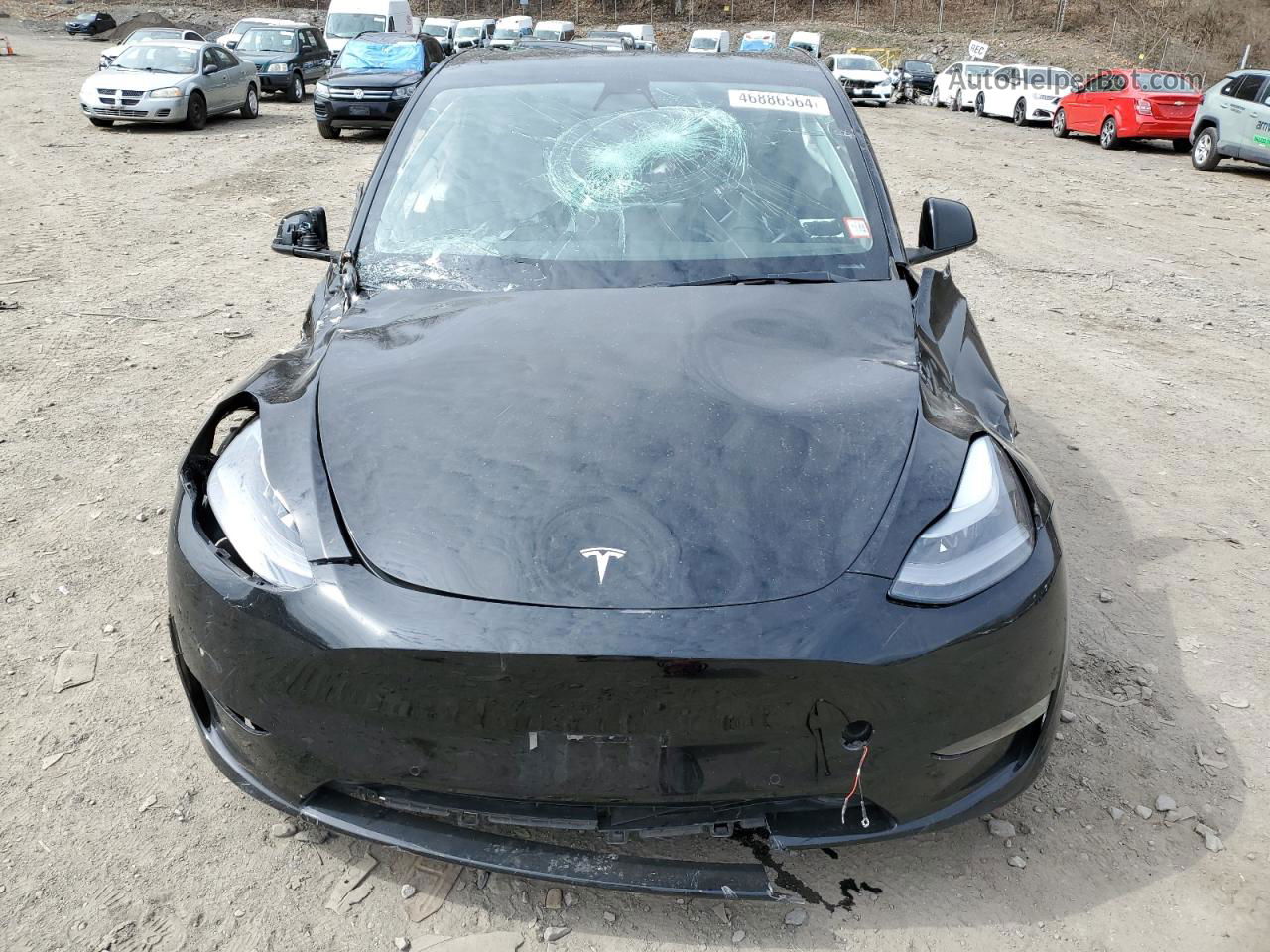 2021 Tesla Model Y  Black vin: 5YJYGDEF2MF267540