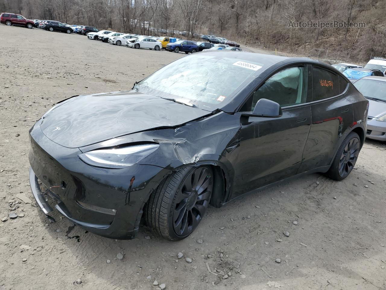 2021 Tesla Model Y  Черный vin: 5YJYGDEF2MF267540