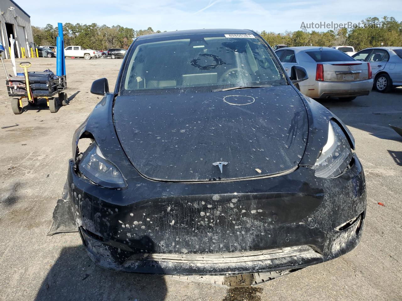 2021 Tesla Model Y  Black vin: 5YJYGDEF3MF250178