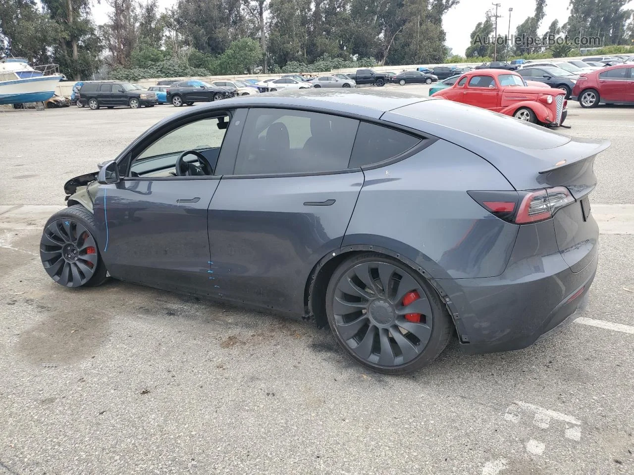 2020 Tesla Model Y  Угольный vin: 5YJYGDEF4LF013987