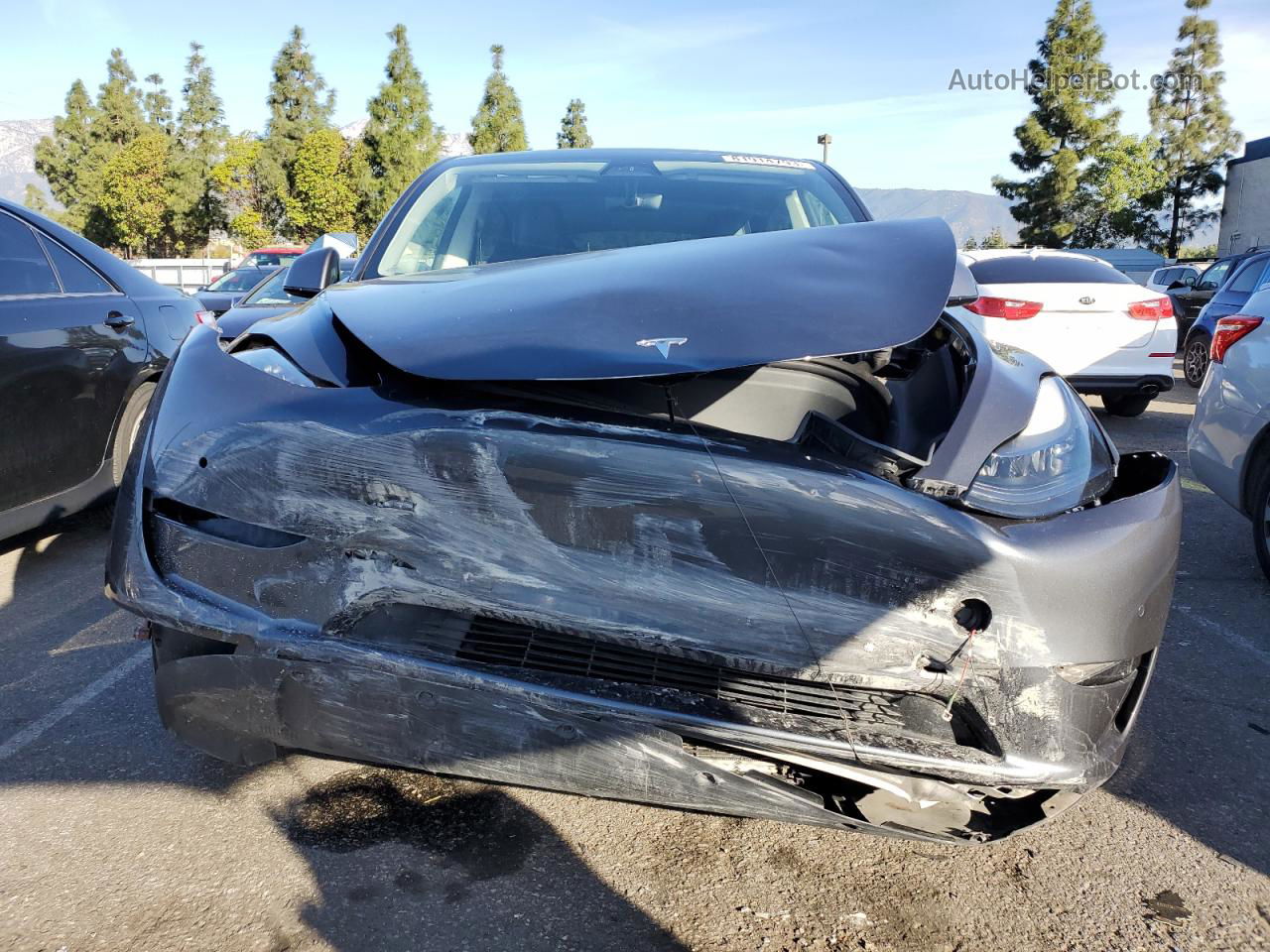 2021 Tesla Model Y  Gray vin: 5YJYGDEF5MF140944