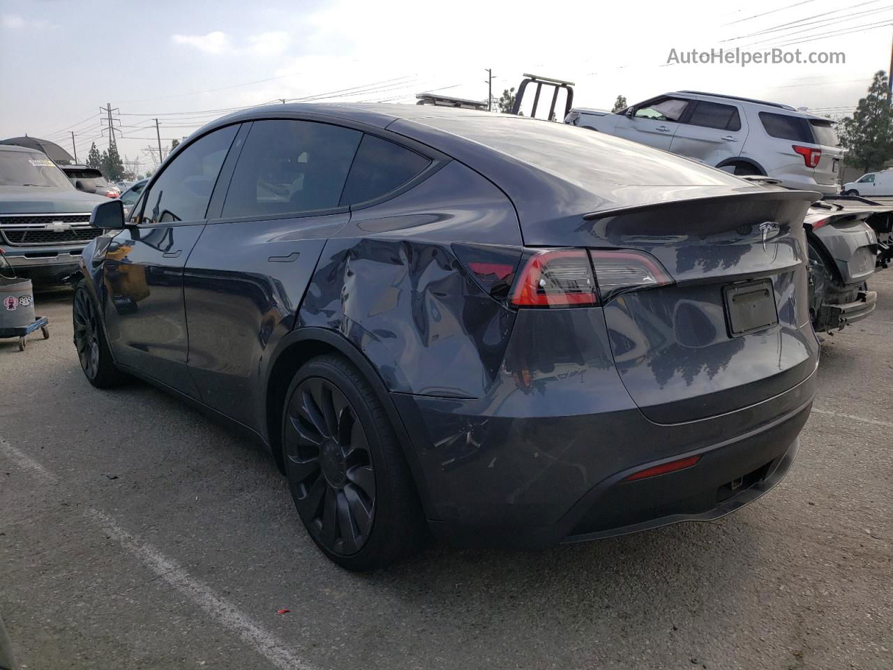 2021 Tesla Model Y  Серый vin: 5YJYGDEF6MF098039