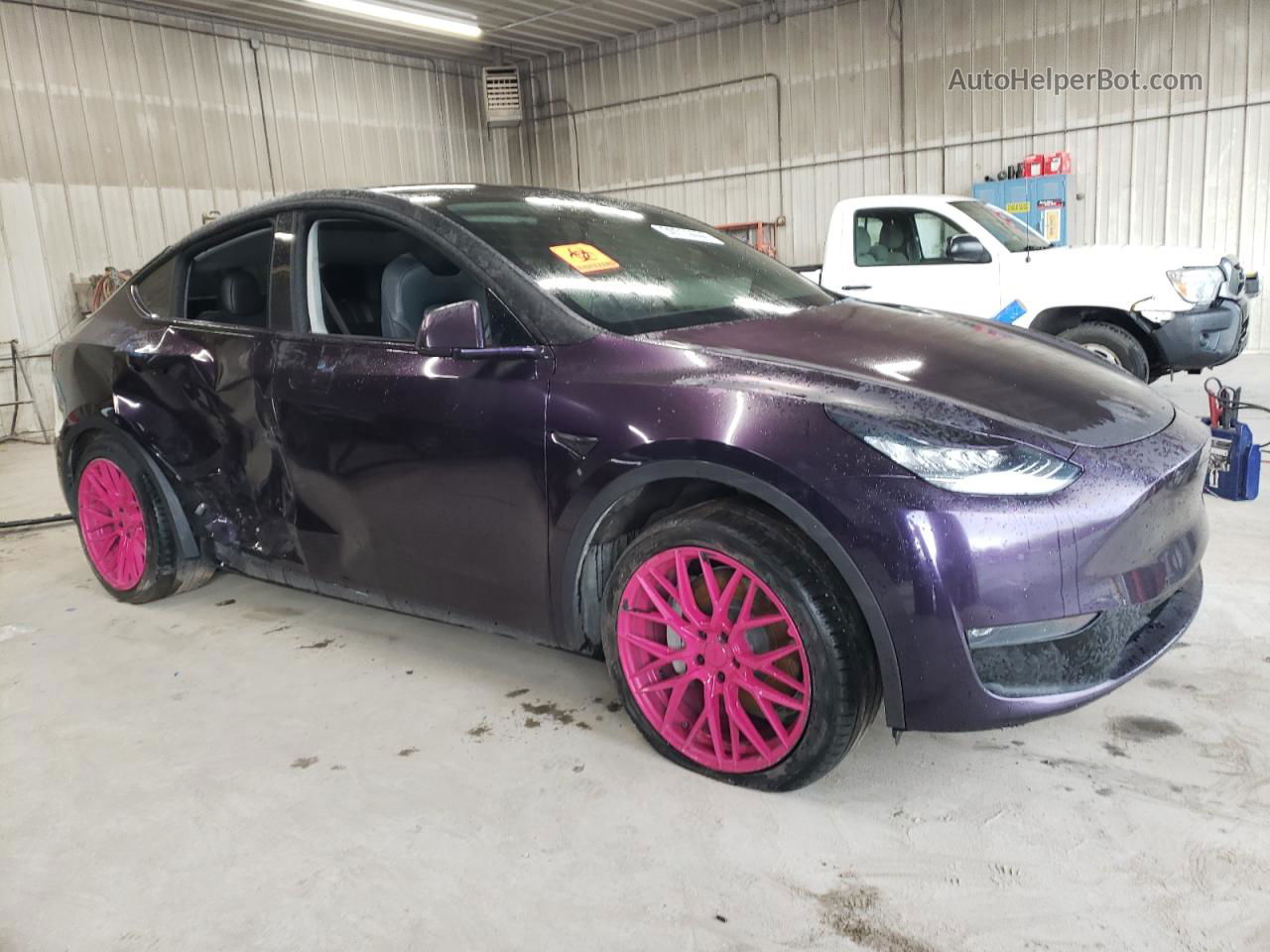 2020 Tesla Model Y  Purple vin: 5YJYGDEF8LF000062