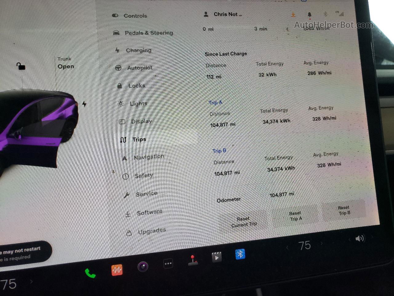 2020 Tesla Model Y  Purple vin: 5YJYGDEF8LF000062