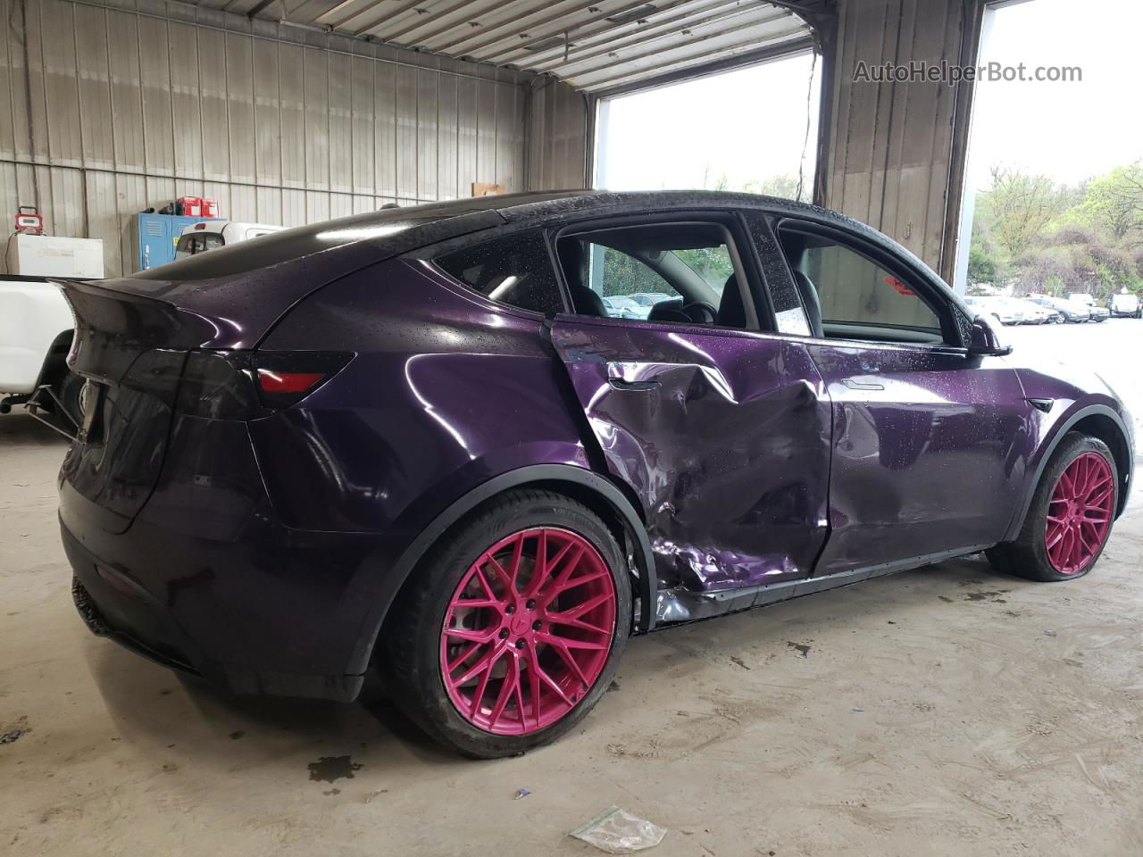 2020 Tesla Model Y  Purple vin: 5YJYGDEF8LF000062