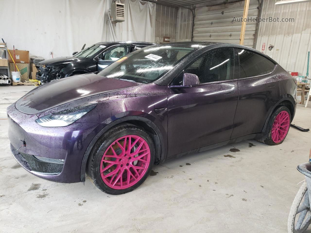 2020 Tesla Model Y  Purple vin: 5YJYGDEF8LF000062