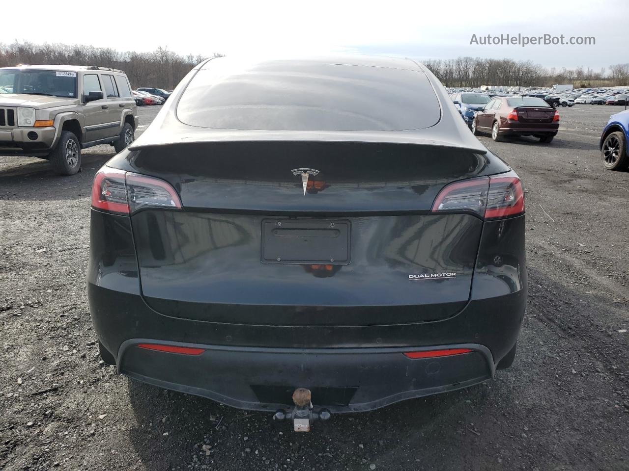 2021 Tesla Model Y  Black vin: 5YJYGDEF8MF137715