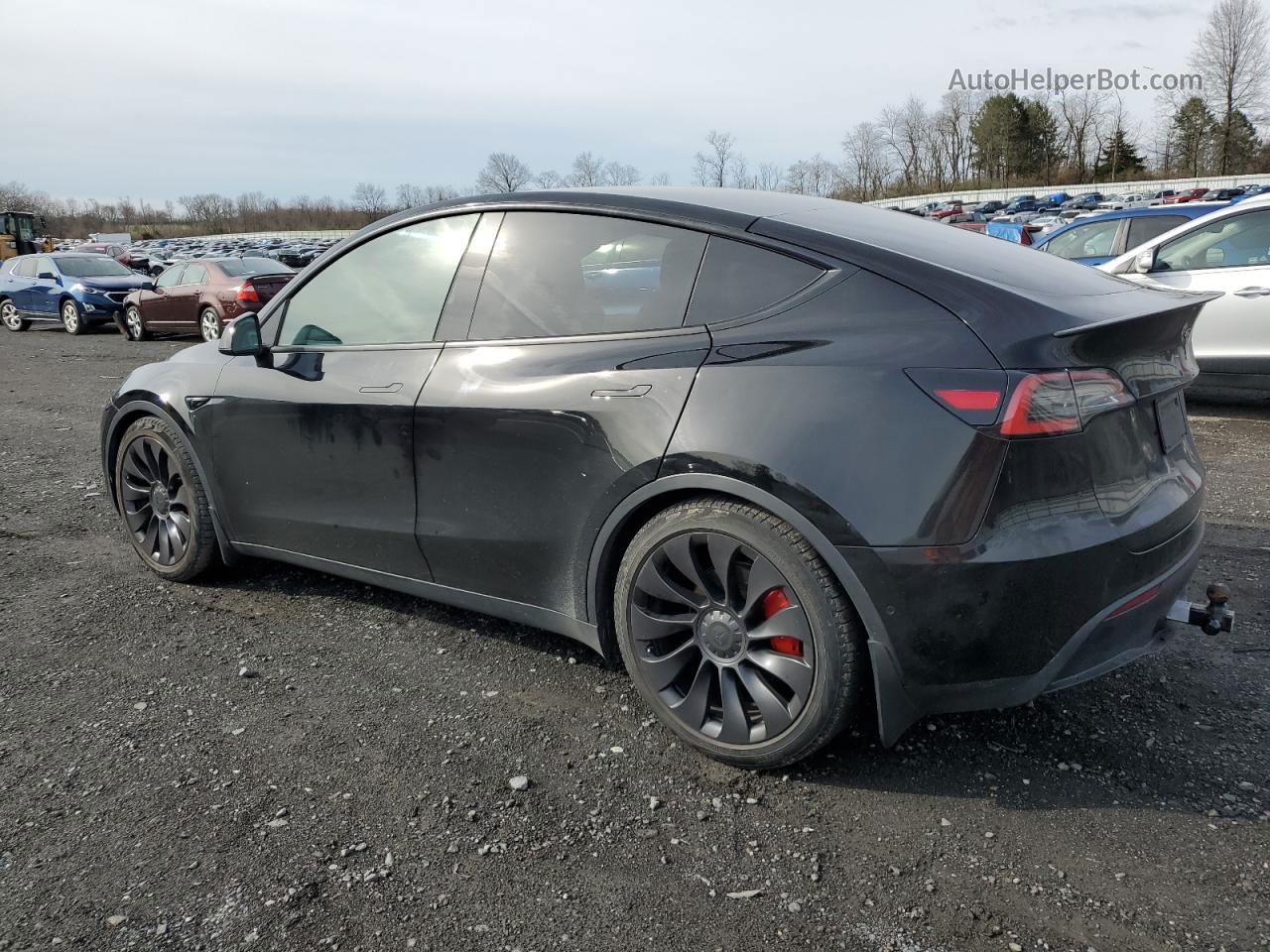 2021 Tesla Model Y  Черный vin: 5YJYGDEF8MF137715