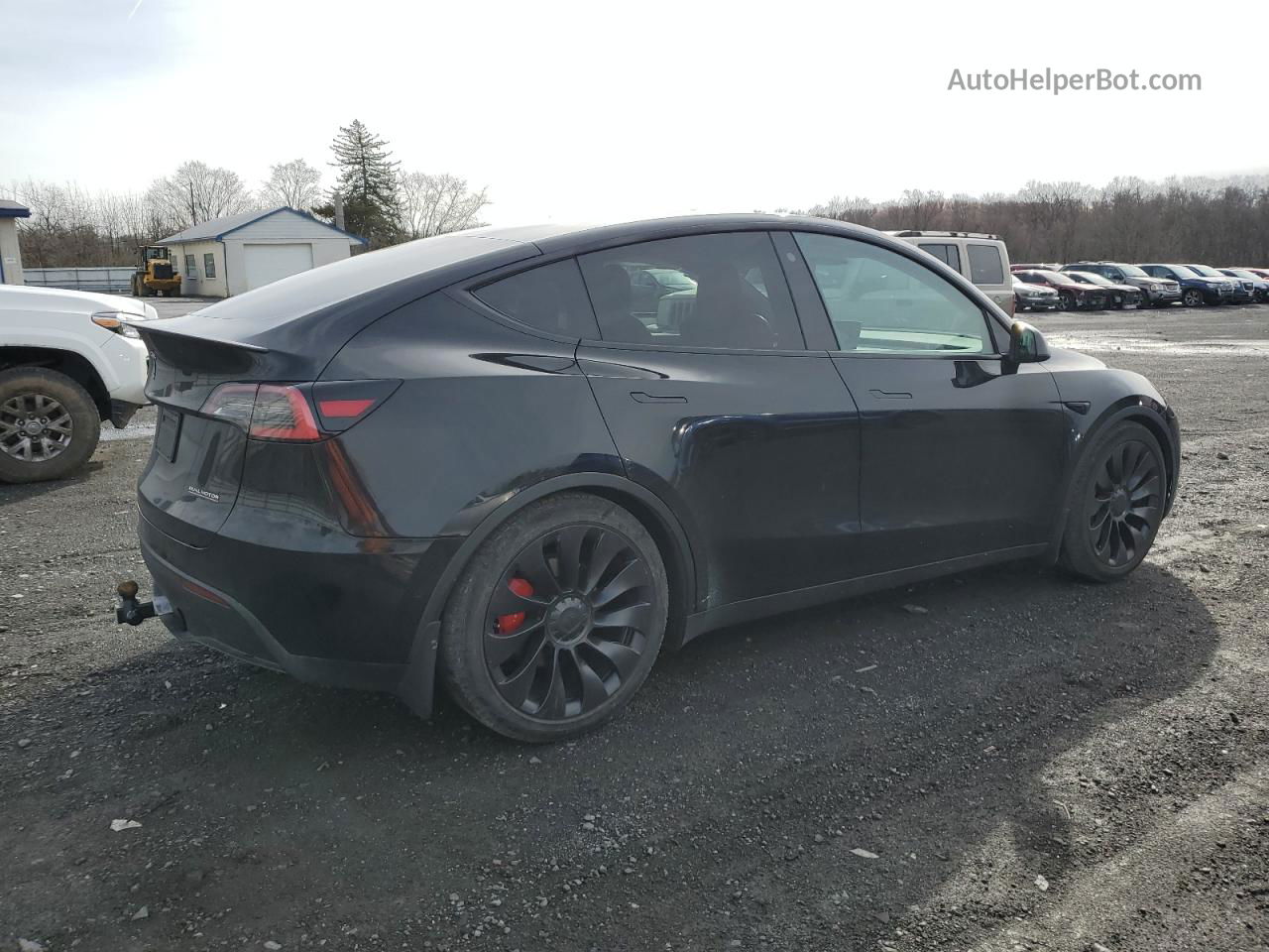 2021 Tesla Model Y  Black vin: 5YJYGDEF8MF137715