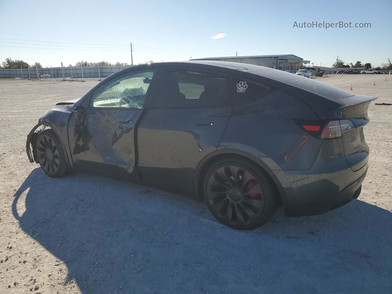 2021 Tesla Model Y  Gray vin: 5YJYGDEF8MF197476