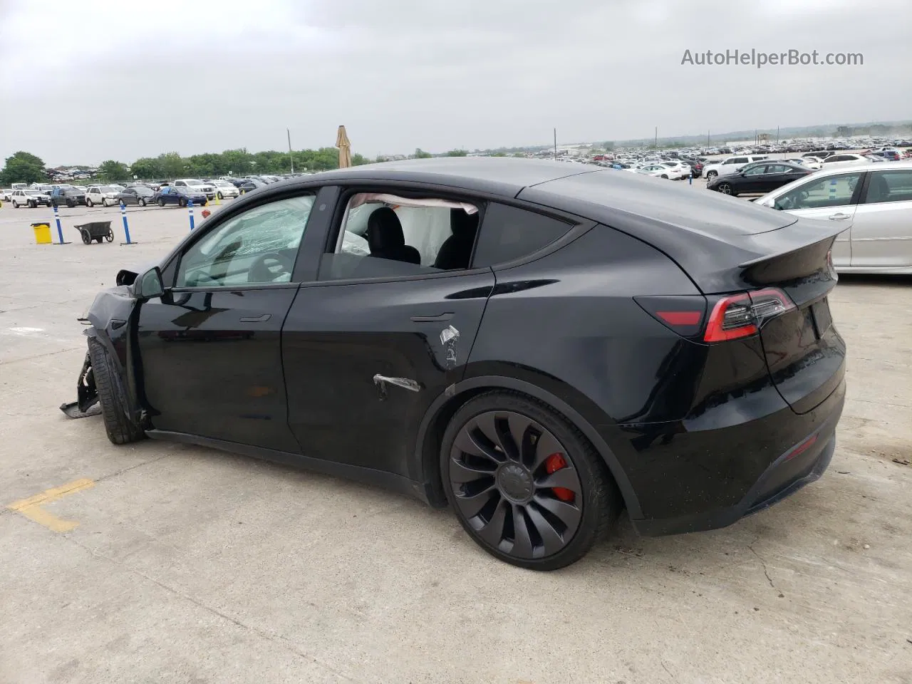 2021 Tesla Model Y  Black vin: 5YJYGDEFXMF133519