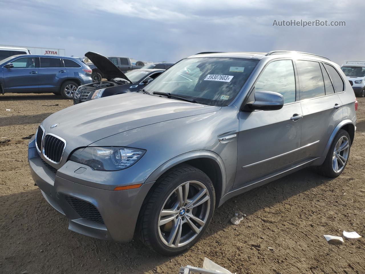 2011 Bmw X5 M Gray vin: 5YMGY0C57BLK27158