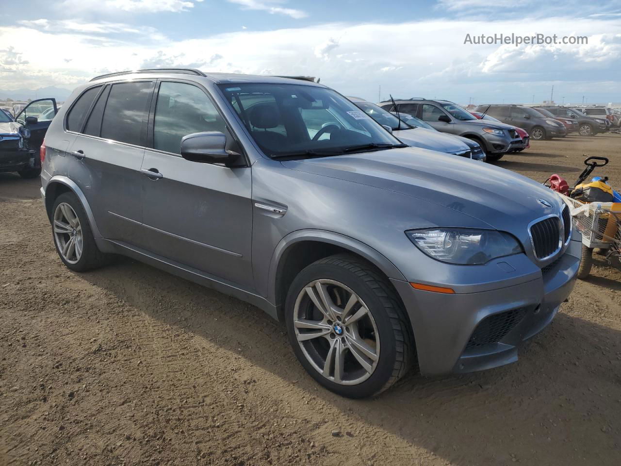 2011 Bmw X5 M Gray vin: 5YMGY0C57BLK27158