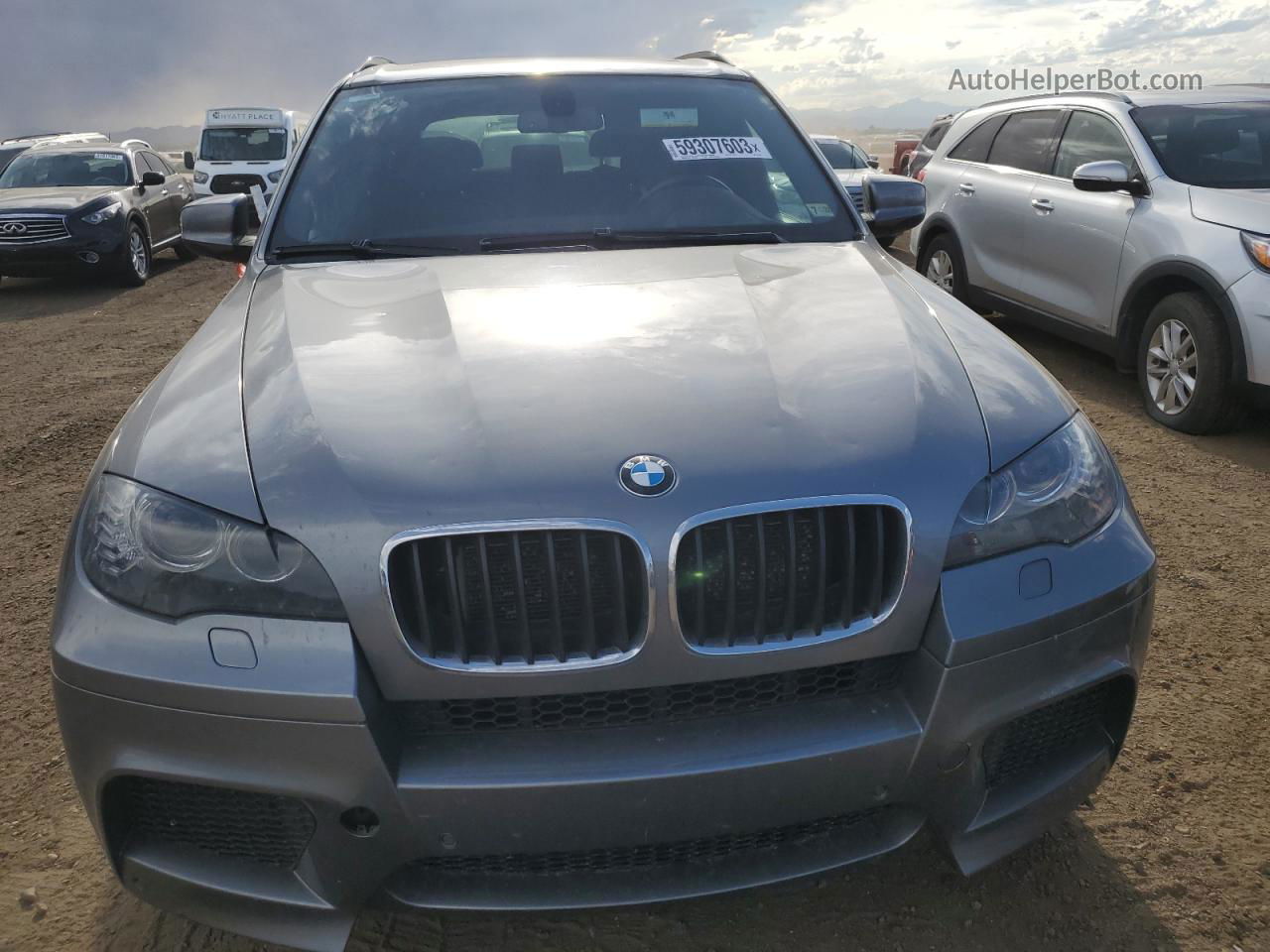 2011 Bmw X5 M Gray vin: 5YMGY0C57BLK27158