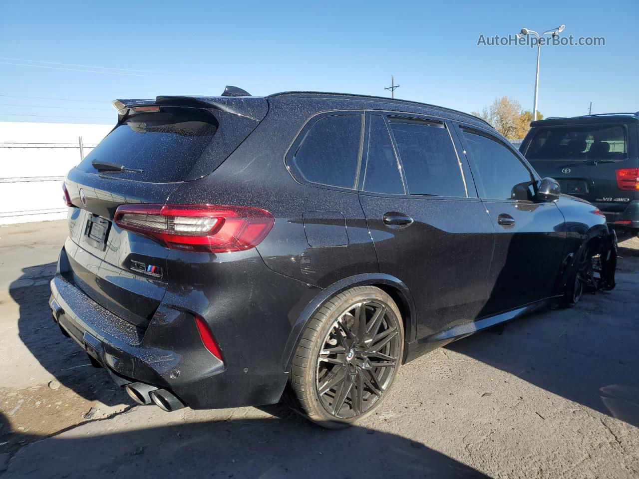 2020 Bmw X5 M Black vin: 5YMJU0C05L9C66001