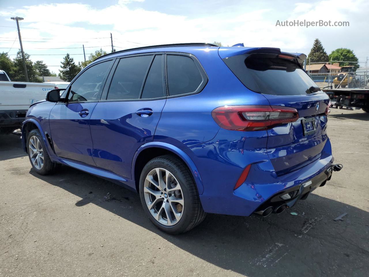 2020 Bmw X5 M Синий vin: 5YMJU0C07L9C84080