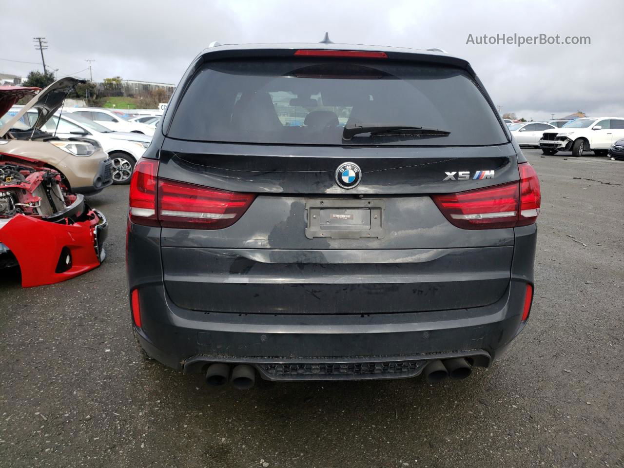 2016 Bmw X5 M Черный vin: 5YMKT6C50G0R78042