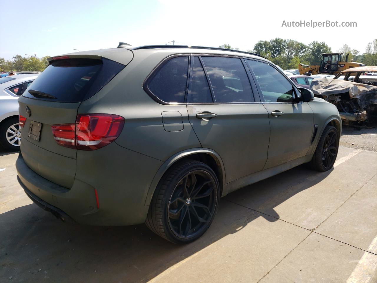 2015 Bmw X5 M Зеленый vin: 5YMKT6C53F0C88870