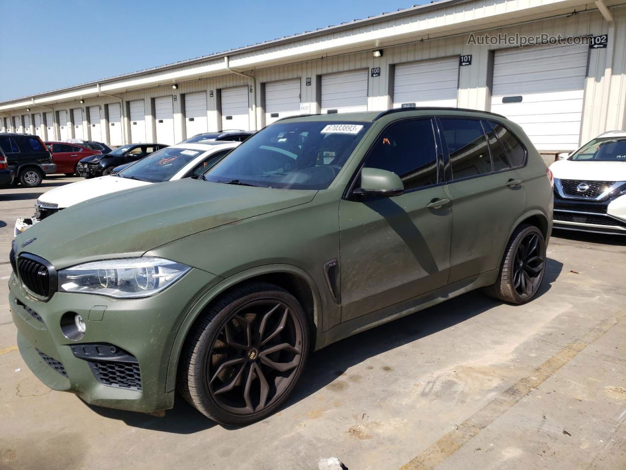 2015 Bmw X5 M Green vin: 5YMKT6C53F0C88870